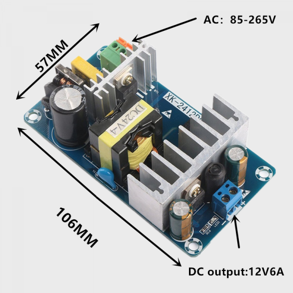 Módulo AC 85V-260V AC-DC Placa de fonte de alimentação comutada 24V 9A - Image 2