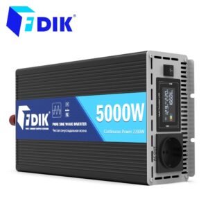 Inversor de Onda Senoidal Pura 24V para 220V | 2200W Contínuos (5000W Pico) com Ecrã LCD