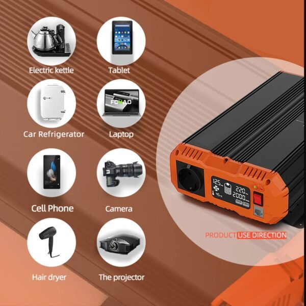 Inversor de Onda Senoidal Pura 48V para 220V | 3000W Reais com Comando - Image 6