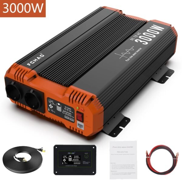 Inversor de Onda Senoidal Pura 48V para 220V | 3000W Reais com Comando - Image 4