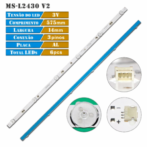 BARRAS DE LED MS-L2430 V2 32D3505V2W6C1B57514M MS-T320-3030-08A ALED3210 JL.D32061330-315AS-M